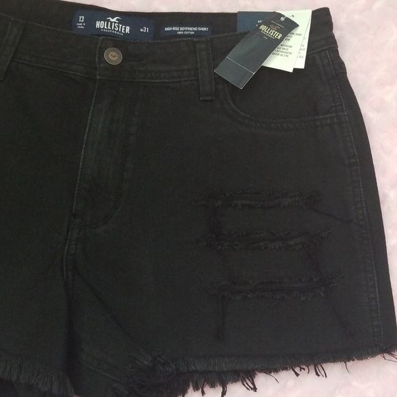 NWT Hollister High Rise Distressed Jean Shorts - Picture 2 of 6